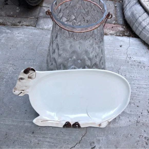 Cow plate. Platter Vintage Porcelain - Picture 6 of 6
